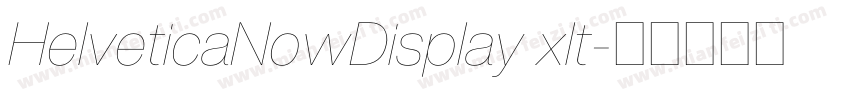 HelveticaNowDisplay xlt字体转换
